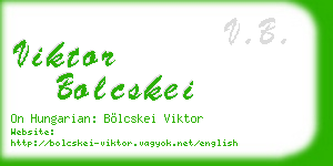 viktor bolcskei business card