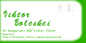 viktor bolcskei business card